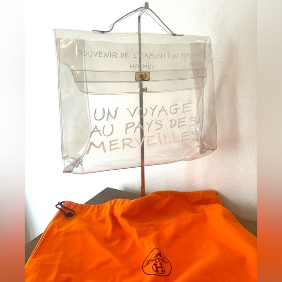 Hermes Handbags - Vintage Hermès Vinyl Kelly Souvenir De L'Exposition 1997 With Dust Bag